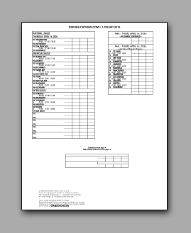 Daily
                      Schedule