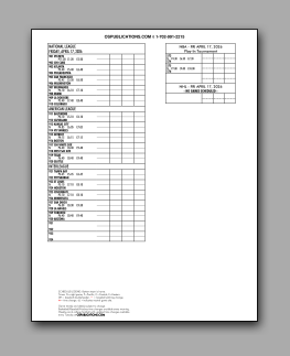 Daily
                      Schedule