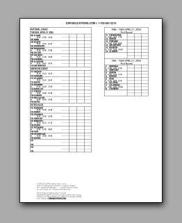 Daily
                      Schedule