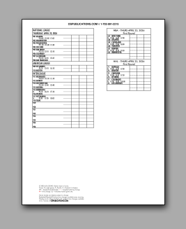 Daily
                      Schedule