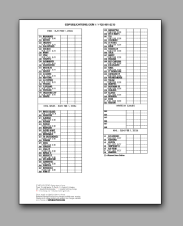 Daily
                      Schedule