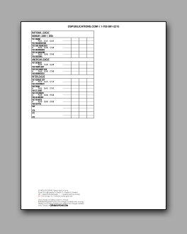 Daily
                      Schedule