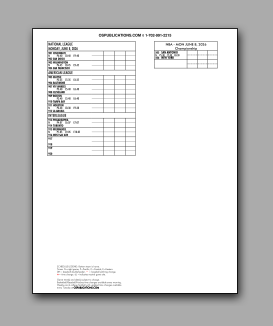 Daily
                      Schedule