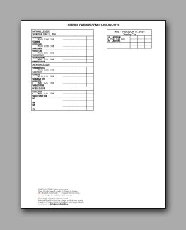 Daily
                      Schedule