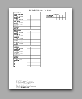 Daily
                      Schedule