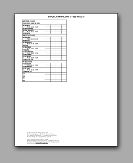 Daily
                      Schedule