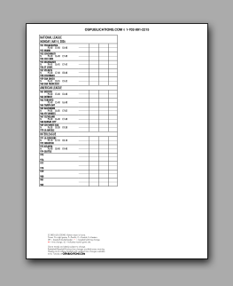 Daily
                        Schedule