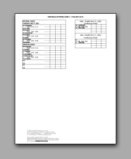 Daily
                      Schedule