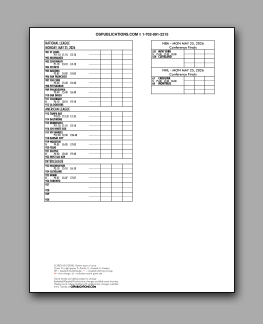Daily
                        Schedule