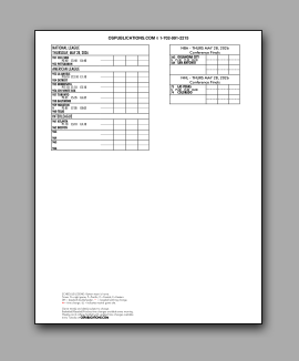 Daily
                        Schedule