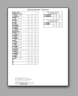 Daily
                      Schedule