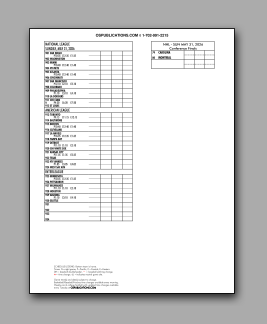 Daily
                      Schedule