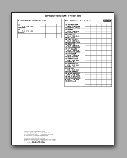 Daily
                      Schedule