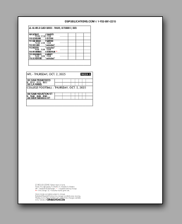 Daily
                      Schedule